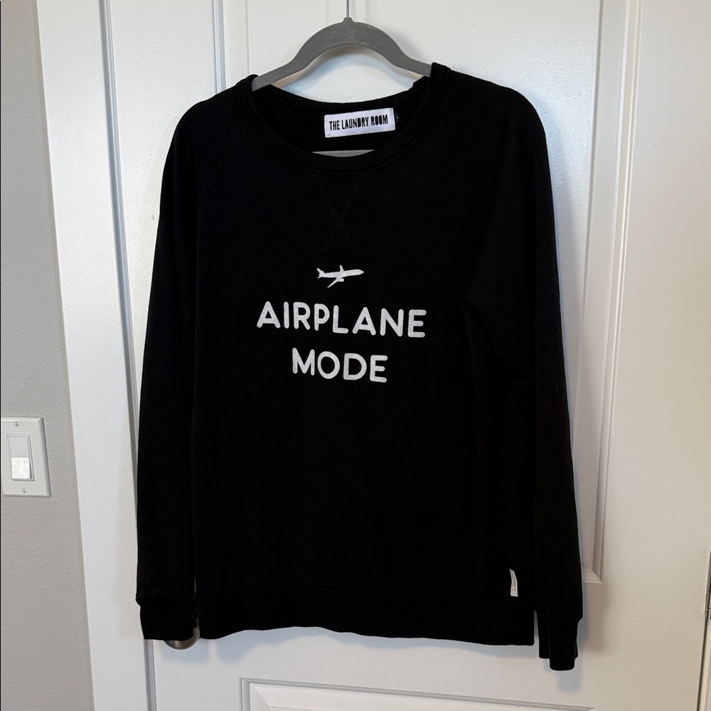 The Laundry Room Black 'Airplane Mode' Sweatshirt